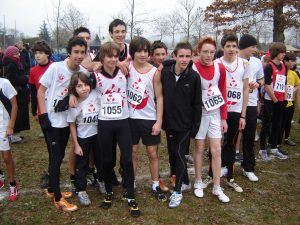 Les minimes au départ des championnats Midi-Pyrénées de cross 2011 à Castres