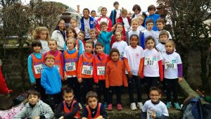 Les jeunes du TSA au cross Hubert André 2014 à Carmaux