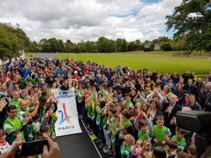 Inauguration de la nouvelle piste athlétisme Marie-Amélie Le Fur à Labruguière