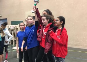 Les benjamines du Castres Athlétisme remportent les interclubs en salle 2018 à Castres