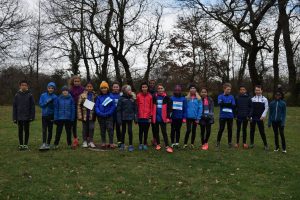 Les poussins du Castres Athlétisme au cross de la 2ème journée du Trophée de l'Avenir 2018 à Labruguière