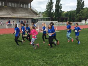 Les poussins Castres Athlétisme à la 4ème journée du challenge départemental 2018 à Carmaux