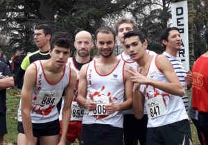 Départ du cross court et des juniors au cross Hubert André 2018 à Blaye-les-Mines